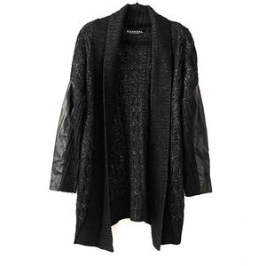 Open front cardigan tunic length